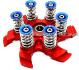 CLUTCH PRESSURE PLATE SPIDER "HELIX" RED